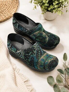 Dansko Vegan Paisley Professional Clogs EU 39 Women's Slip Resistant Comfort